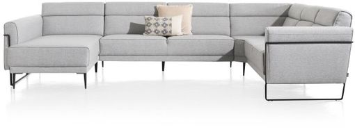 XOOON Fiskardo, Longchair mit langem Armlehne - links - Schwarz/ Anthrazit, Blau, Braun, Grau, Gruen, Orange, Pink, Rot, Taupe, Weiss, Gelb - 6