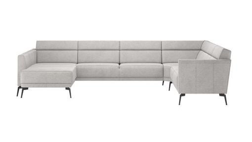 XOOON Fiskardo, Longchair mit langem Armlehne - links - Schwarz/ Anthrazit, Blau, Braun, Grau, Gruen, Orange, Pink, Rot, Taupe, Weiss, Gelb - 8