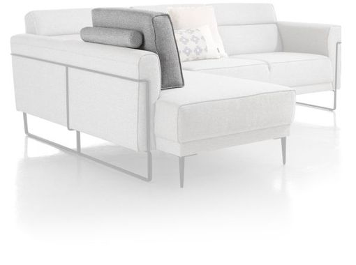 XOOON Fiskardo, Rueckenkissen - Schwarz/ Anthrazit, Blau, Braun, Grau, Gruen, Orange, Pink, Rot, Taupe, Weiss, Gelb - 1