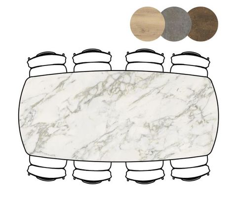 XOOON Masura, Tisch ovale - 240 x 110 cm - Weiß - 3