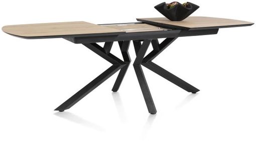 XOOON Masura, Ausziehtisch ovale - 180 (+ 60) x 110 cm - Beige, Braun - 4