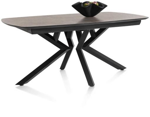 XOOON Masura, Ausziehtisch ovale - 180 (+ 60) x 110 cm - Braun - 2