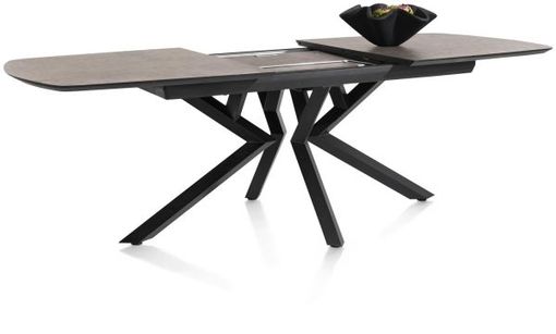 XOOON Masura, Ausziehtisch ovale - 180 (+ 60) x 110 cm - Braun - 4