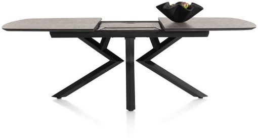 XOOON Masura, Ausziehtisch ovale - 180 (+ 60) x 110 cm - Braun - 9