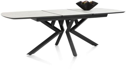 XOOON Masura, Ausziehtisch ovale - 180 (+ 60) x 110 cm - Weiß - 3