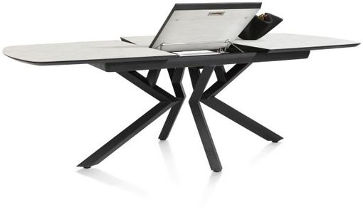 XOOON Masura, Ausziehtisch ovale - 180 (+ 60) x 110 cm - Weiß - 5