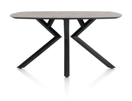 XOOON Masura, Tresentisch ovale - 200 x 105 cm - (Hoehe 92 cm) - Braun - 1