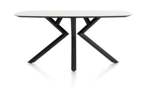 XOOON Masura, Tresentisch ovale - 240 x 110 cm - (Hoehe 92 cm) - Weiß - 1