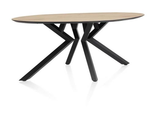 XOOON Masura, Tisch Ellipse - 180 x 100 cm - Beige, Braun - 2