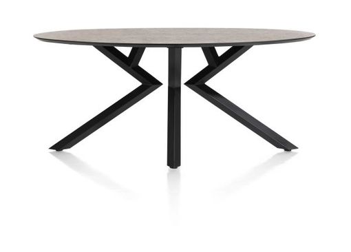 XOOON Masura, Tisch Ellipse - 180 x 100 cm - Braun - 1