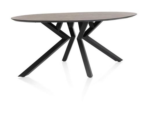 XOOON Masura, Tisch Ellipse - 180 x 100 cm - Braun - 2