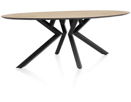 XOOON Masura, Tisch Ellipse - 220 x 105 cm - Beige, Braun - 2