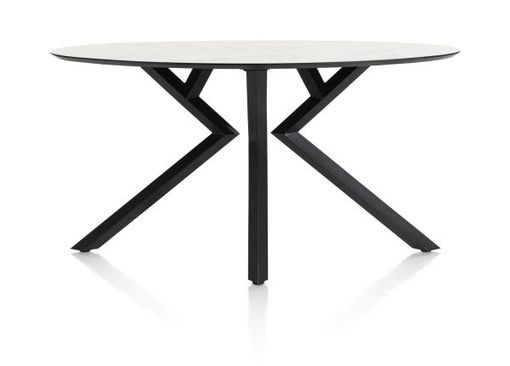 XOOON Masura, Tresentisch Ellipse - 180 x 100 cm (Hoehe 92 cm) - Weiß - 1