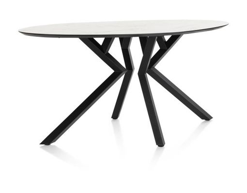 XOOON Masura, Tresentisch Ellipse - 180 x 100 cm (Hoehe 92 cm) - Weiß - 2