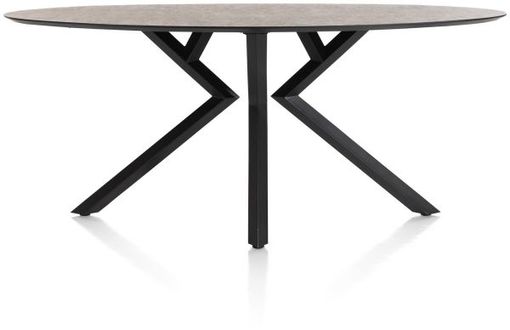 XOOON Masura, Tresentisch Ellipse - 220 x 105 cm (Hoehe 92 cm) - Braun - 4