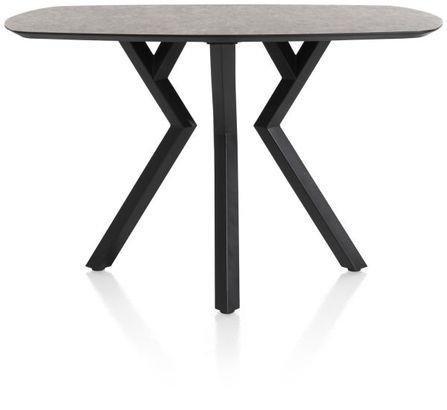 XOOON Masura, Tresentisch ovale - 150 x 105 cm - (Hoehe 92 cm) - Schwarz, Grau - 4