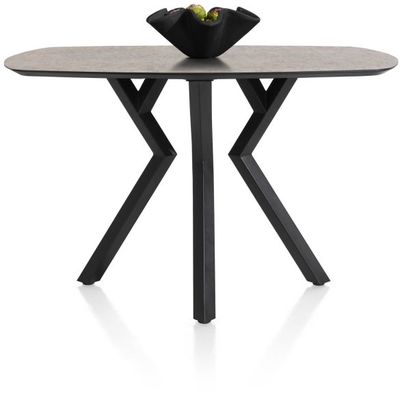 XOOON Masura, Tresentisch ovale - 150 x 105 cm - (Hoehe 92 cm) - Braun - 1