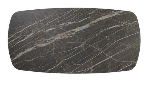 XOOON Montello, Ausziehtisch 200 x 100 cm. (+ 2 x 50) -  zentralem Fuss - Keramikplatte - Schwarz - 2