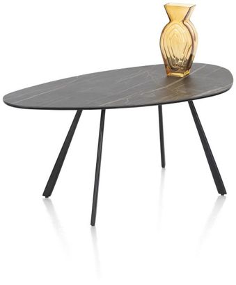 XOOON Montello, Couchtisch 94 x 49 cm. - hoehe 42 cm. - Keramikplatte - Schwarz - 2