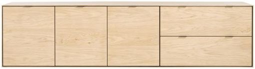 XOOON Elements, Sideboard 240 cm - 3-Türen + 2-Laden -  - 4