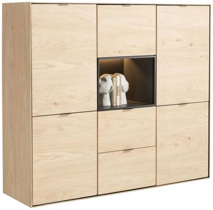 XOOON Elements, Highboard 150 cm - 5-Türen + 2-Laden + 1-Nische + Led -  - 2