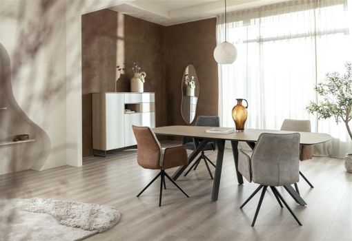 XOOON Minato, Tisch - oval - 240 x 110 cm. - Beige, Braun - 3