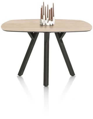 XOOON Minato, Tresentisch - oval - 150 x 105 cm. (hoehe: 92 cm.) - Beige, Braun - 1