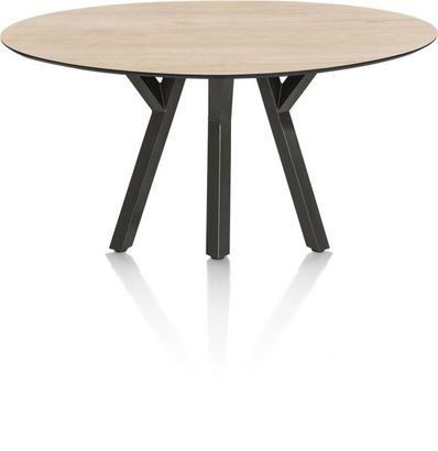 XOOON Minato, Tisch - Ellipse - 180 x 100 cm. - Beige, Braun - 1