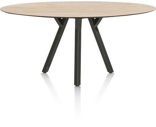 XOOON Minato, Tresentisch - Ellipse - 240 x 110 cm. (hoehe: 92 cm.) - Beige, Braun - 1