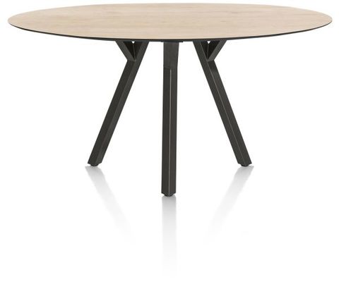 XOOON Minato, Tresentisch - Ellipse - 210 x 105 cm. (hoehe: 92 cm.) - Beige, Braun - 1