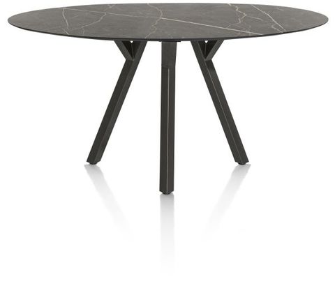 XOOON Minato, Tresentisch - Ellipse - 210 x 105 cm. (hoehe: 92 cm.) - Schwarz - 1