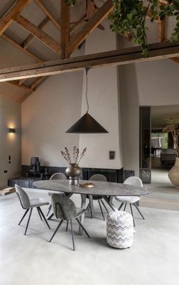 XOOON Minato, Tresentisch - Ellipse - 180 x 100 cm. (hoehe: 92 cm.) - Beige, Braun - 7