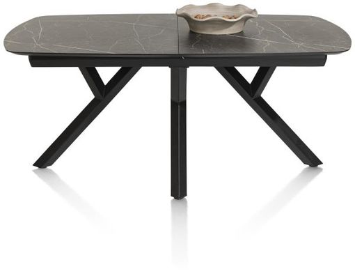 XOOON Minato, Auszugstisch - oval - 180 (+ 60) x 110 cm. - Schwarz - 5