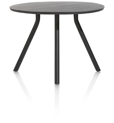 XOOON Arvada, Tresentisch 125 cm. - rund - Zentralfuss kurz - Schwarz - 1