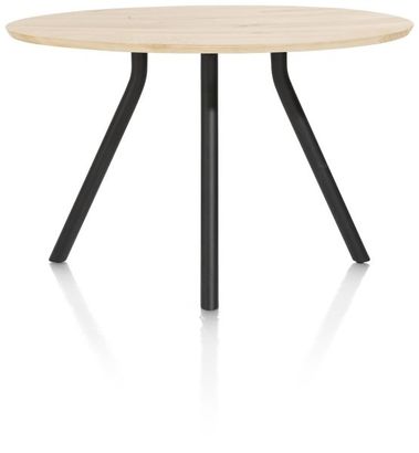 XOOON Arvada, Tresentisch 140 cm. - rund - Zentralfuss kurz - Beige, Braun - 1