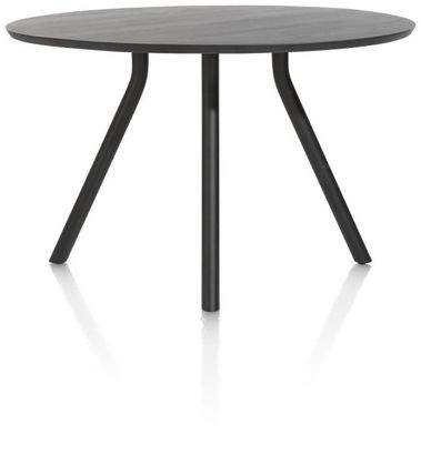 XOOON Arvada, Tresentisch 140 cm. - rund - Zentralfuss kurz - Schwarz - 1