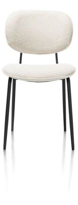 XOOON Lexi, Stuhl - schwarzer Rahmen (ROB) - Stoff Avicci - Weiss - 1