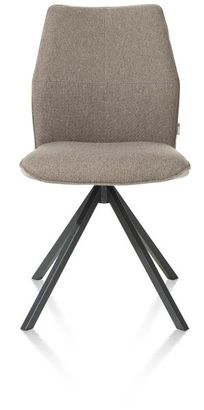 XOOON Franky, Stuhl - drehbares Metallgestell - Schwarz/ Anthrazit, Blau, Braun, Grau, Gruen, Orange, Pink, Rot, Taupe, Weiss, Gelb - 1