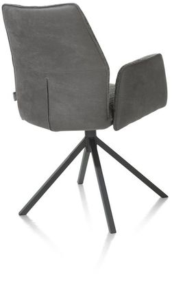 XOOON Franky, Armlehnstuhl - festes Metallgestell - Schwarz/ Anthrazit, Blau, Braun, Grau, Gruen, Orange, Pink, Rot, Taupe, Weiss, Gelb - 3