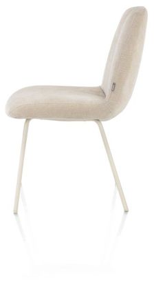 XOOON Filipo, Stuhl - Gestell ton in ton - Stoff Cadiz - Creme - 4