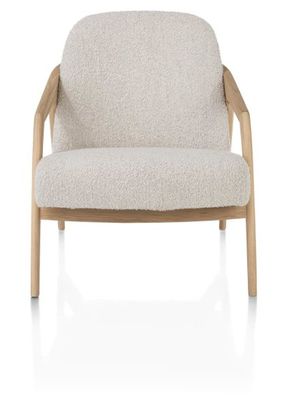XOOON Dante, Sessel - Eiche naturell - Stoff Brioni - Creme - 1