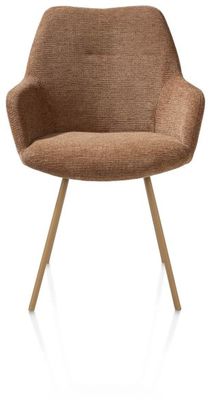 XOOON Odin, Armlehnstuhl - Metall Gestell RAL 1011 - Biscuit - Stoff Vada kupfer - Kupfer - 1