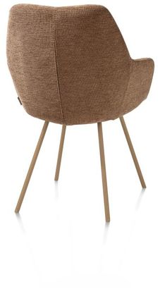 XOOON Odin, Armlehnstuhl - Metall Gestell RAL 1011 - Biscuit - Stoff Vada kupfer - Kupfer - 3