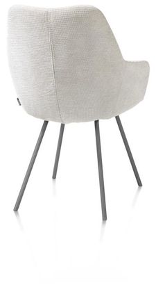 XOOON Odin, Armlehnstuhl - Graphit Gestell - Stoff Vada - Elfenbein - 3