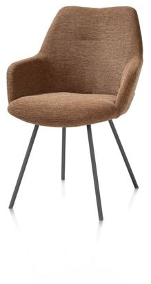 XOOON Odin, Armlehnstuhl - Graphit Gestell - Stoff Vada - Kupfer - 2