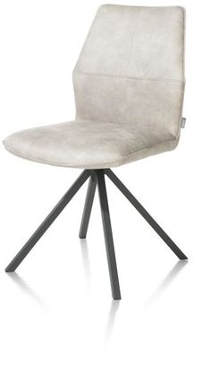 XOOON Franky, Stuhl - drehbar - Handgriff - Taschenfederkern - Taurus - Kiesel - 2