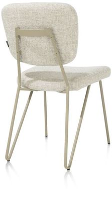 XOOON June, Stuhl + Taschenfederkern - Gestell RAL 7034 - grau-grün - Stoff Luton - Grün - 3