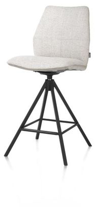 XOOON Franky, Tresenstuhl - drehbares Metallgestell - Schwarz/ Anthrazit, Blau, Braun, Grau, Gruen, Orange, Pink, Rot, Taupe, Weiss, Gelb - 2