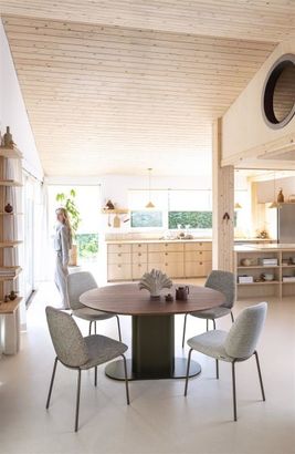 XOOON Fae, Stuhl - 4 Fußen - steelbrown - Stoff Bellini - Kupfer - 9