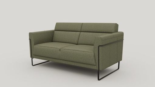 XOOON Fiskardo, 2-Sitzer - Stoff Vada - Moosgrün - 2